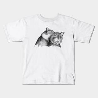 Cuddling Kitties Kids T-Shirt